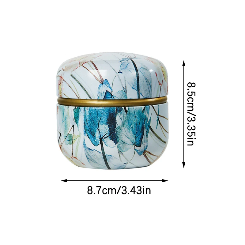 New Tea Caddy Tea Box Containers Candle Cans Coffee Candy Snacks Spice Dried Fruit Storage Boxes Kitchen Sealed Packaging Jars