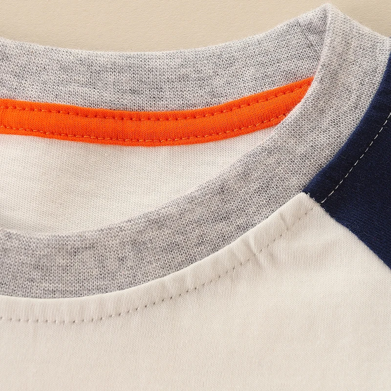 Little Maven Kinderkleidung 2026 Herbst Leuchtendes Halloween-Kürbis-Langarm-T-Shirt Baumwoll-Oberteile Baby Jungen Kinderkleidung – Detail 4