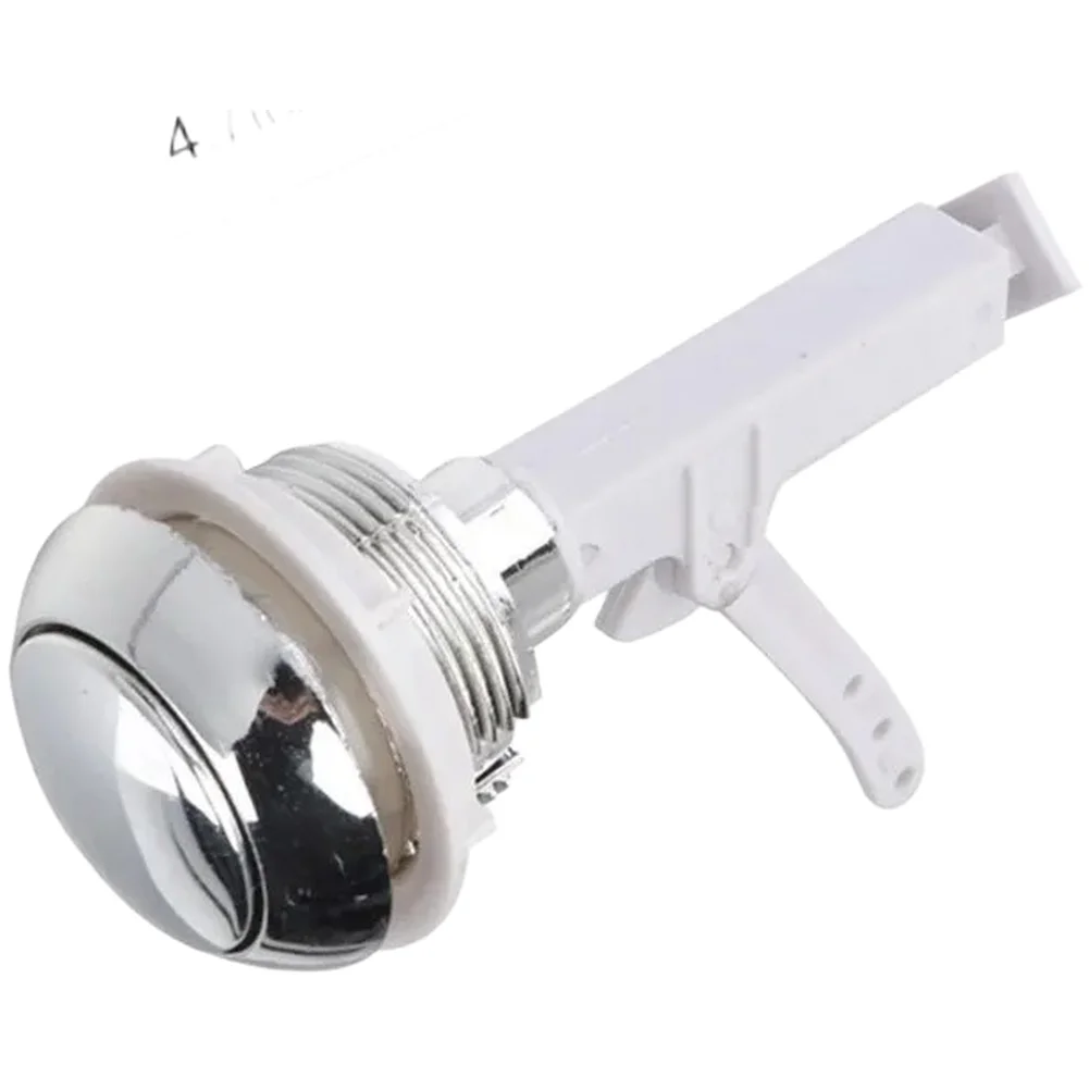 Silver ABS Single Push Button Flush Valve For Toilet Tank Water Saving Bathroom Accessories Replacement Part 12x5cm