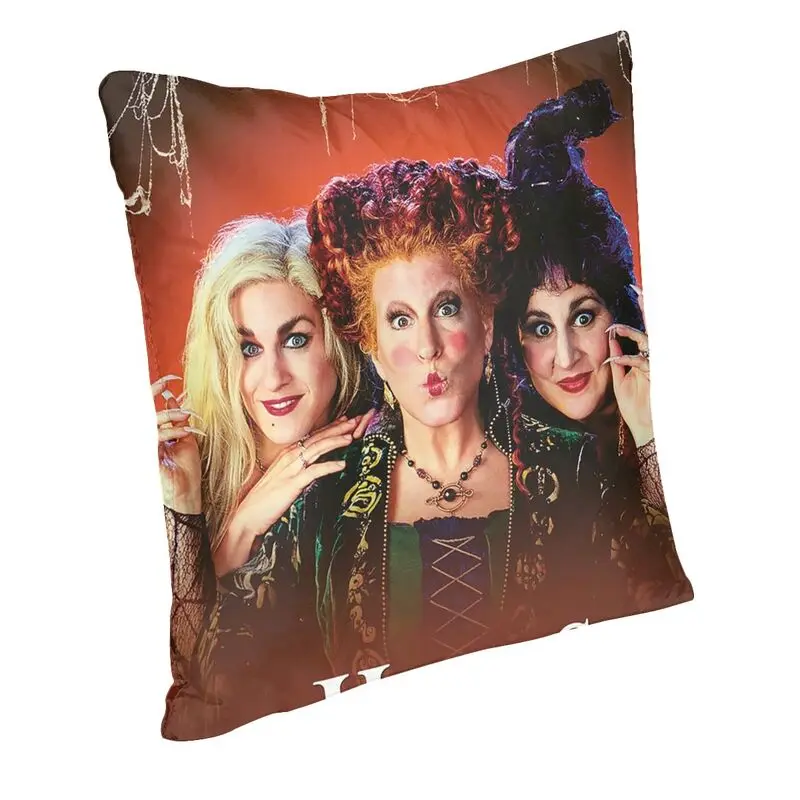 Hocus Sanderson Sisters Pocus Cushion Cover Sofa Living Room Horror Tv Movie Square Throw Pillow Cover 40x40 Pillowcases