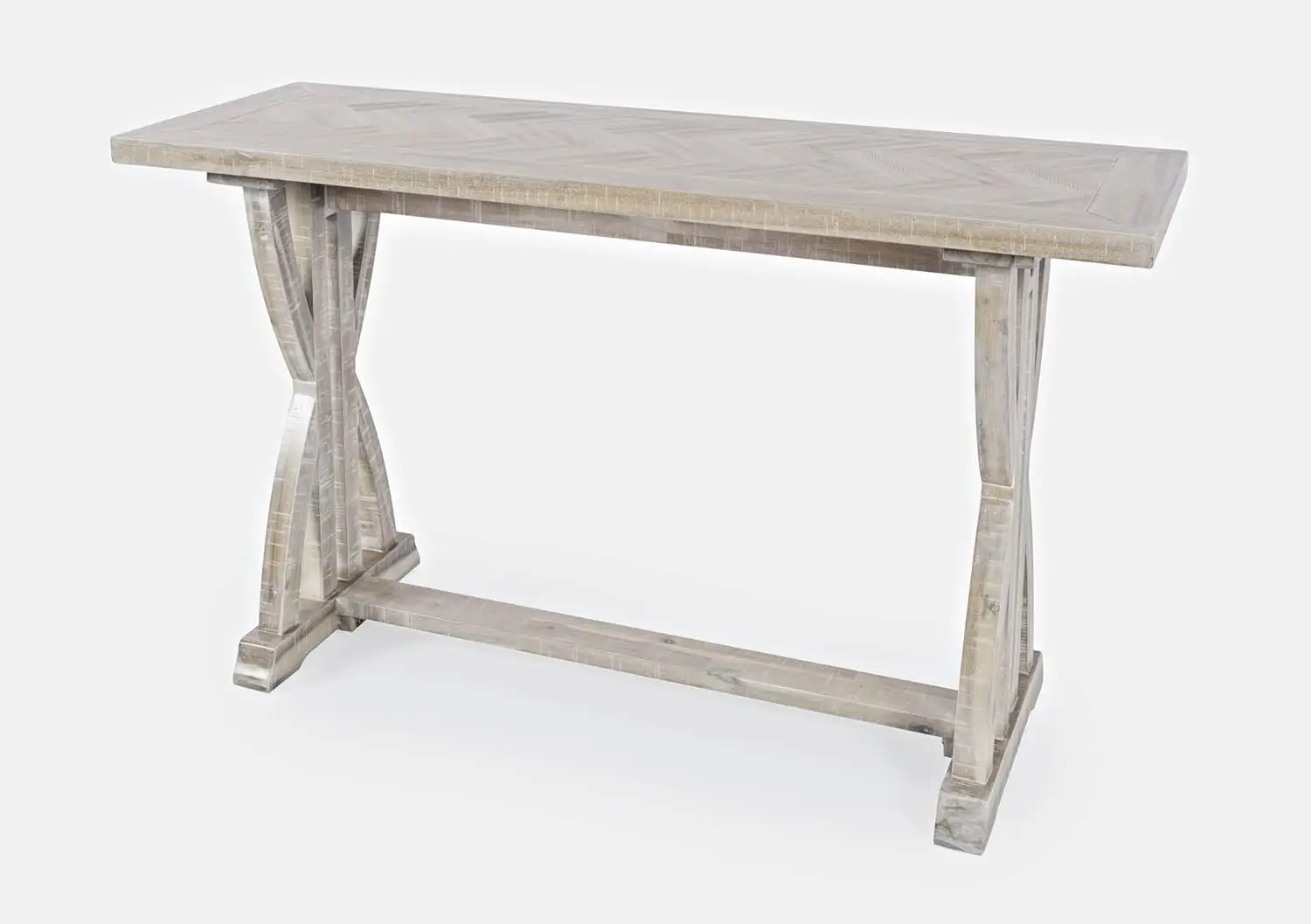 Mesa de console de sofá de cavalete rústico Fairview