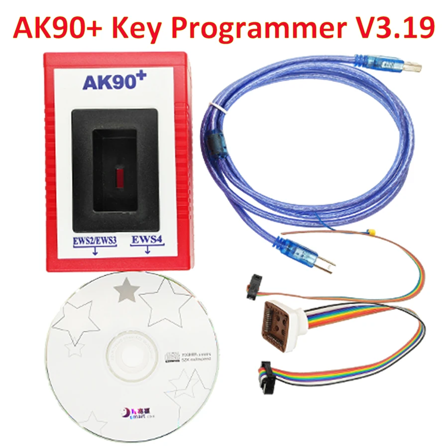 AK90+ Key Programmer V3.19 For All EWS AK90 Plus Key Code Reader KEY-PROG Car Programming Tool High Speed Read&Write Key