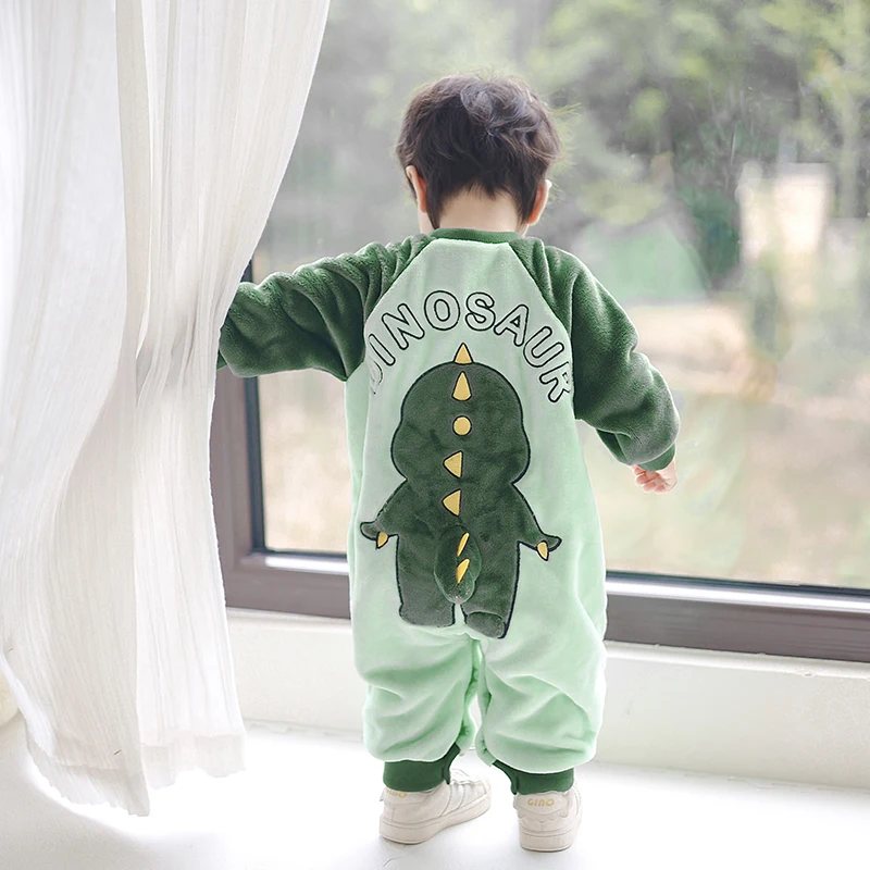 

Lovely Tiger Winter Baby Girl Clothes Boy Bodysuits Flannel Soft Children's Long Sleeves Onesie Infant Ropa Bebe Cartoon Tail