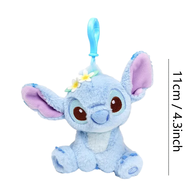 Disney Toy Story Stitch Kawaii Plush Doll Cartoon Stuffed Anime Keychain Pendant Strap Toys Car Keyring Birthday Gift For Boy