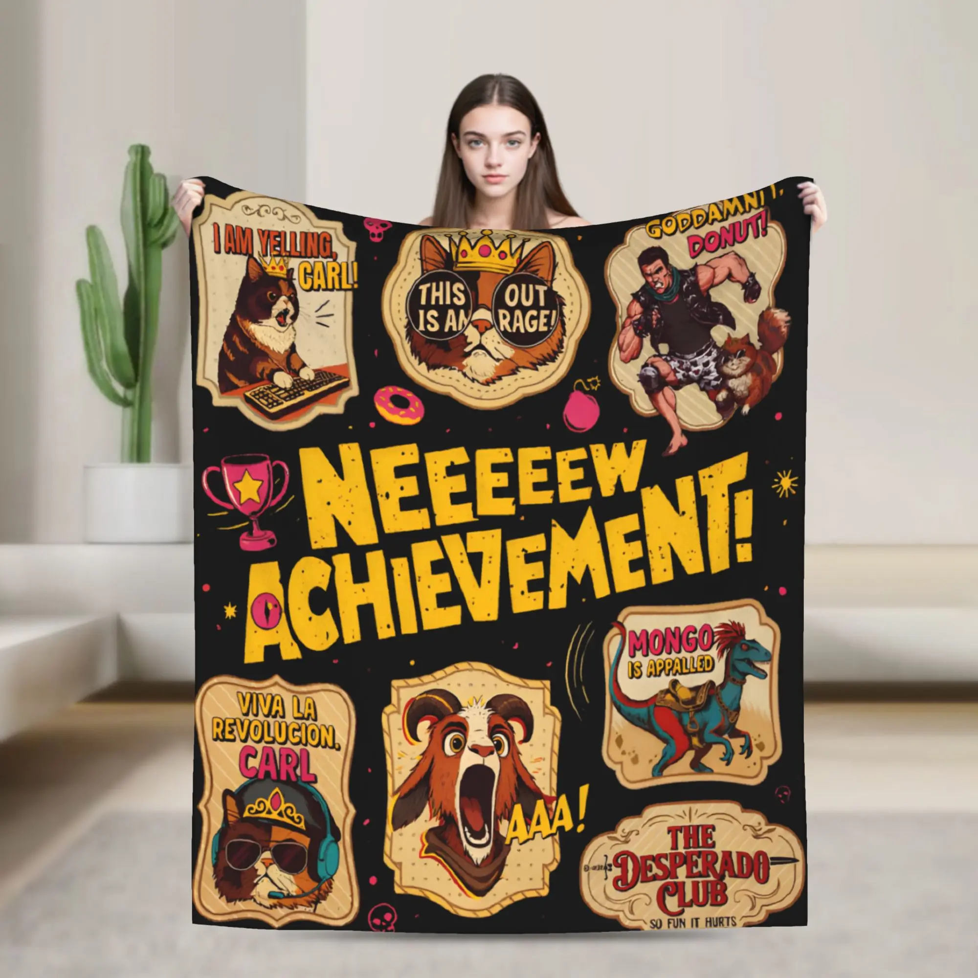 Dungeon Crawler Carl Game  Blanket Cozy Soft  Throw Blankets for Couch 50x60 Inch Multi-size Bedspreads