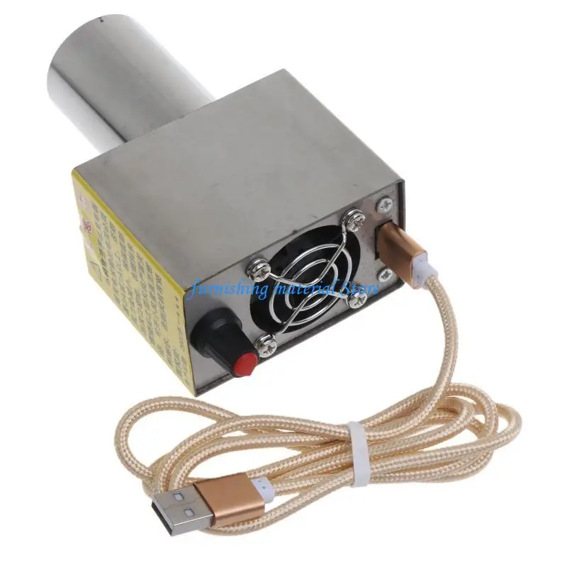 Y5GD Portable BBQ Fan Blower Blower Handheld USB 5V Barbecue Fan Air Blower Camp في الهواء الطلق #3