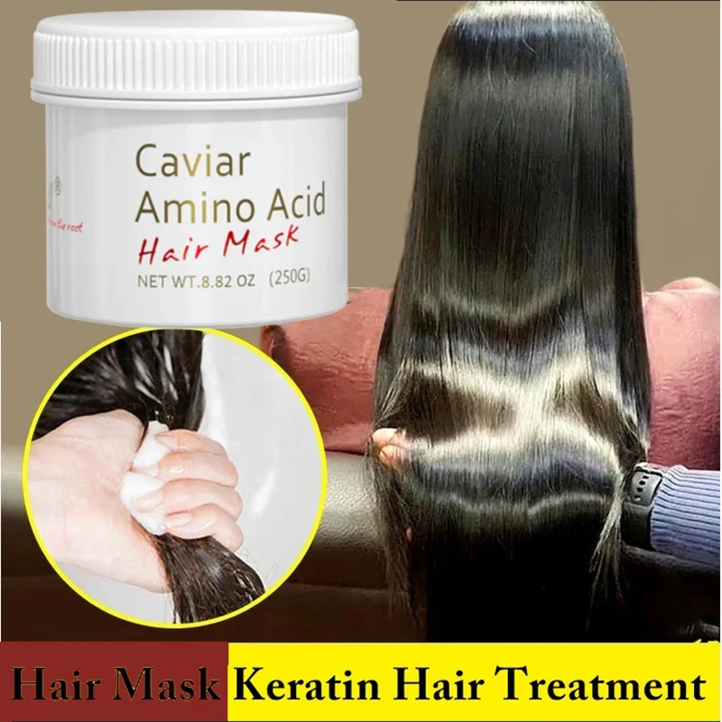 

Caviar Hair Mask All Hair Conditioner Keratin Magical Treatment Mask Repair Damage Restore Soft Hair Amino Acid Moisturizing