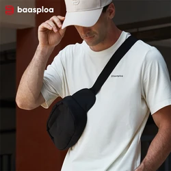 Baasploa Men Sport Waist Bag 2024 Outdoor Waterproof Multifunctional Gym Running Bag Unisex Fashion Portable Buckle Jogging Bag