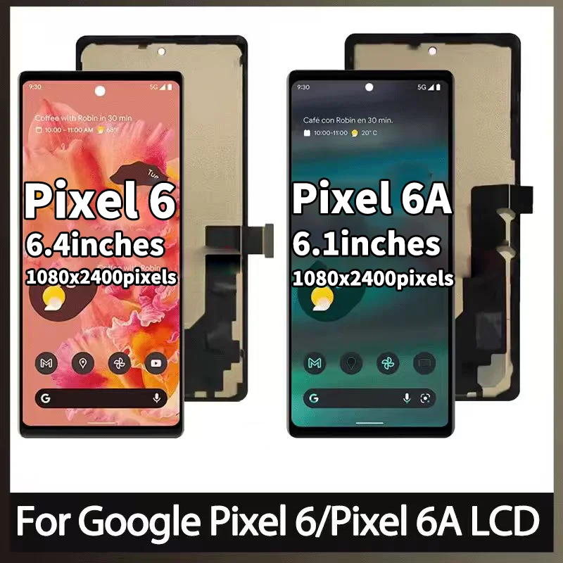 100% Tested For Google Pixel 6a 6A GX7AS LCD Display Touch Screen