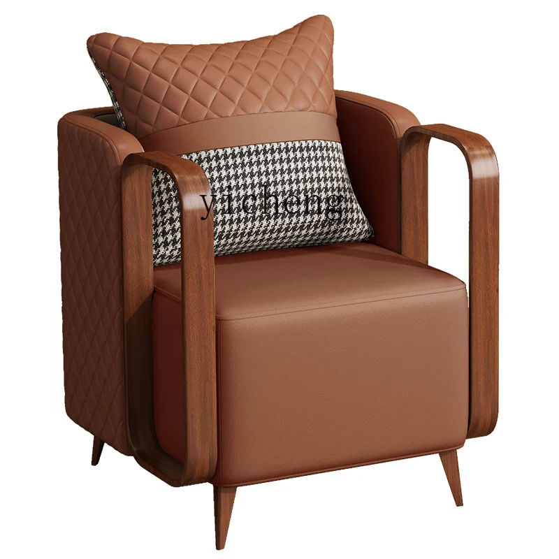 كرسي أريكة ZK Wabi-Sabi Style للاستقبال في منطقة الراحة، كرسي فردي للترفيه الإبداعي وطاولة مقهى وكرسي