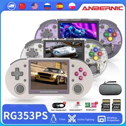 ANBERNIC RG353PS Handheld Game Console 3.5-inch IPS Screen LINUX System Support WIFI Online Games Bluetooth Retro Video Player