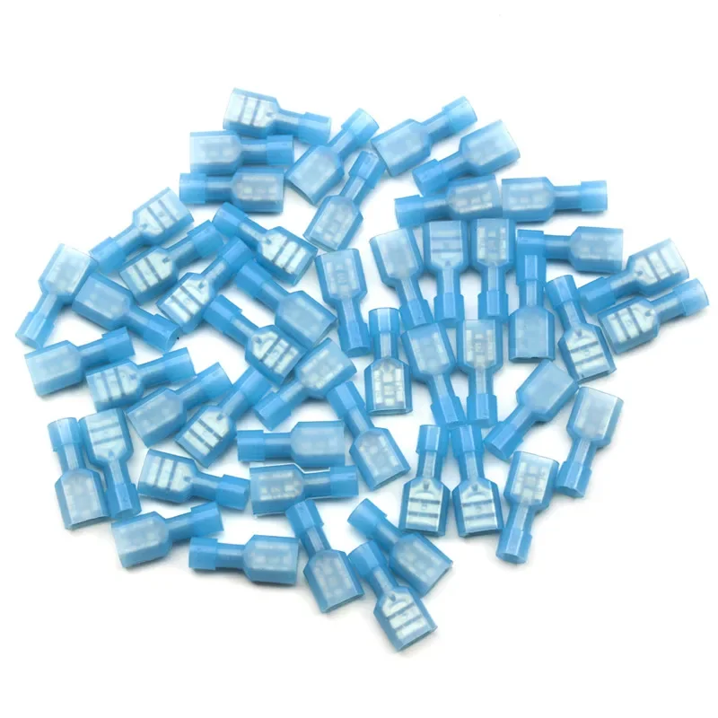50/100/150Pcs Terminals Crimp Wire Cable Connectors Nylon Fully Insulated Spade Female Electrical Crimp Terminators Kit Tool Set