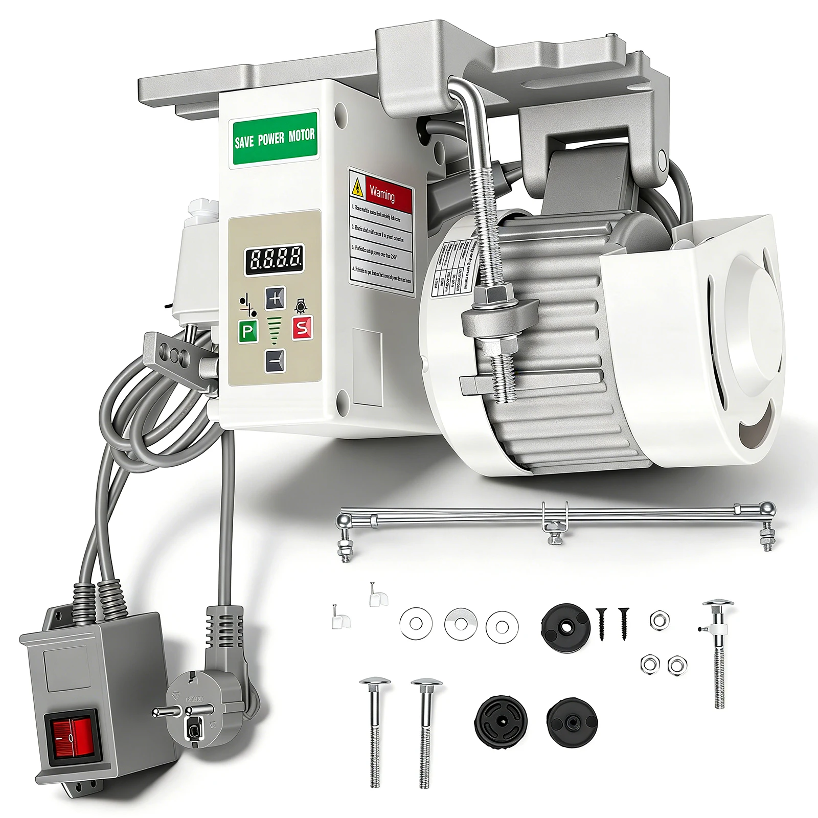 Elektromotor für Nähmaschine 220V 750W 200-6500 U/min Industrieller Nähmaschinenmotor für Haushalts- und Industrienähmaschinen