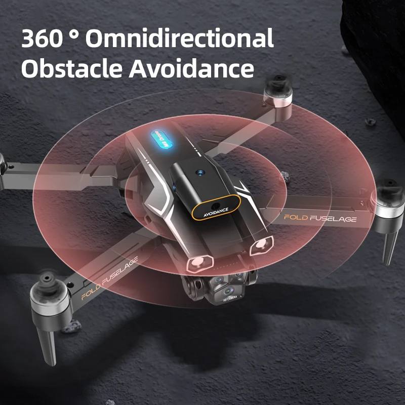 M8 New Drone Professinal HD Camera 360Roll Obstacle Avoidance Optical Flow Brushless Motor Foldable Mini RC Quadcopter Toys Gift