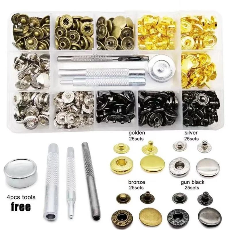 60 Pieces Tools for DIY Leather Craft Project for Dog Collar Garments Paper Canvas Clothing Bracelets Bags Durable
