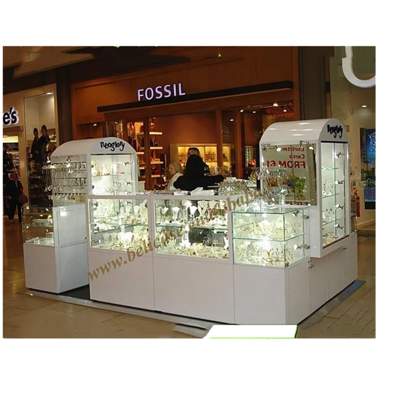 

custom，Jewelry display vitrine and mall kiosk