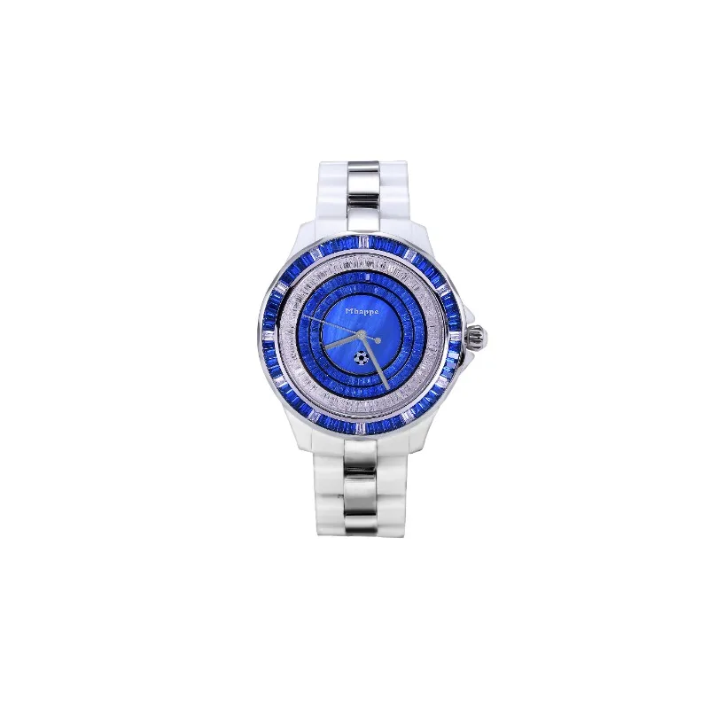 Mbappe STARS Series Quartz Watch for Men and Women, Mineral Glass Dial, Plastic Case and Steel Bezel, Fashionable Gift
