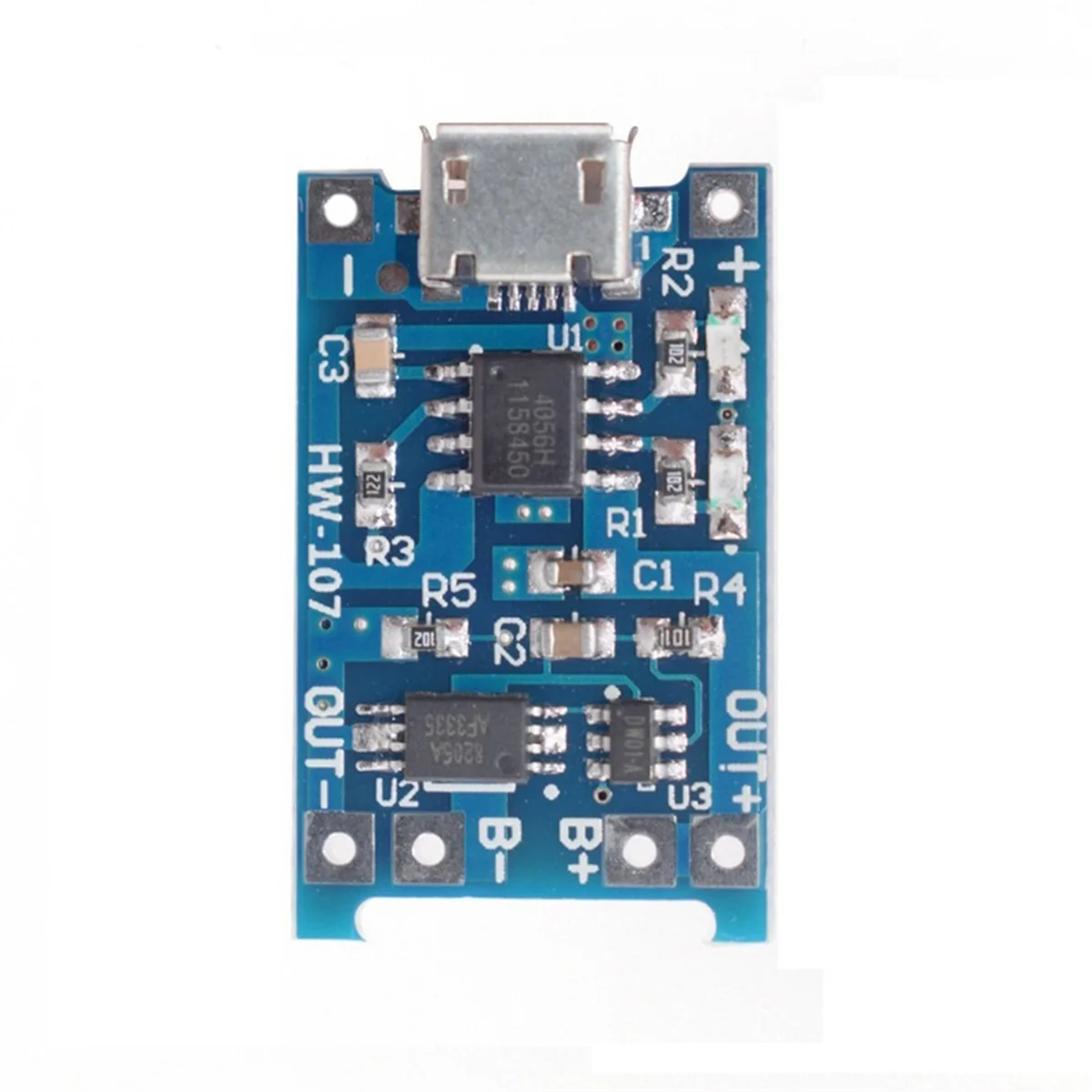 50PCS TP4056 Micro-USB 18650 Lithium Battery Charging Board 5V 1A Charger Module with Protection Dual Functions