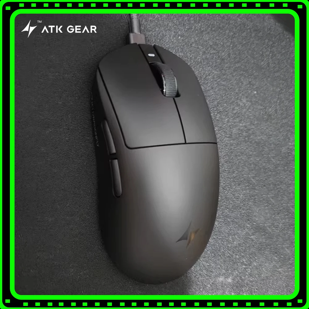 ATK A9 Ultimate Ergonomics ماوس لاسلكي 3 وضع مزدوج 8k Return Paw3950 Ultra Esports ماوس ألعاب ملحقات الكمبيوتر ألعاب هدية رجل