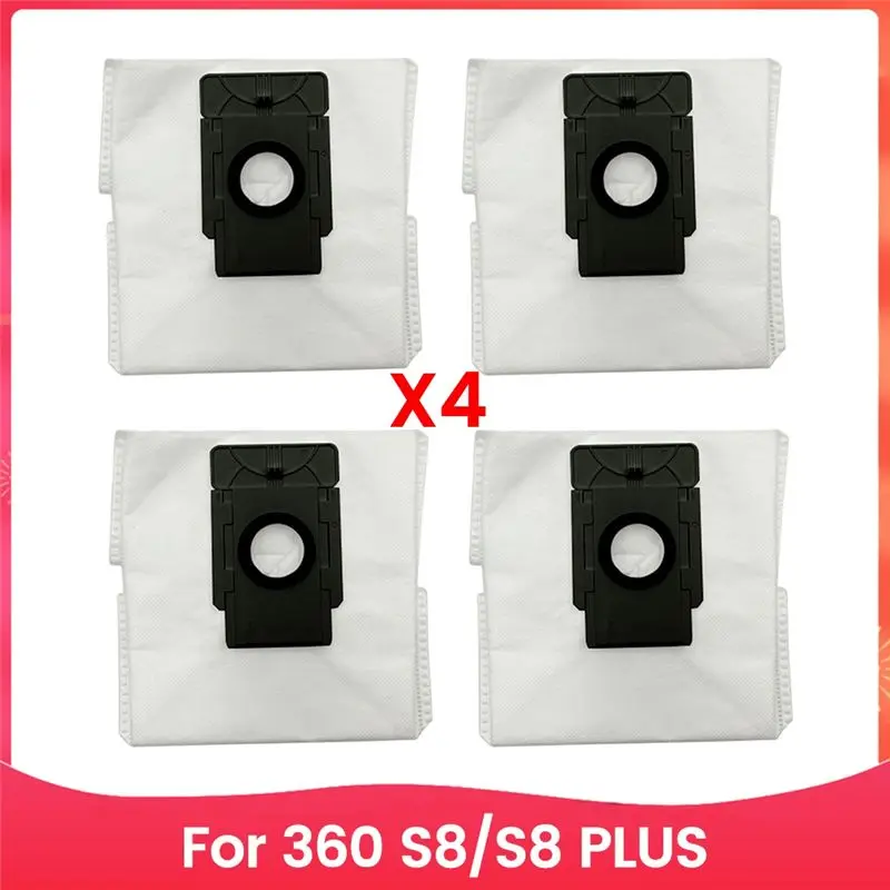 【AA86】4PCS Vacuum Cleaner Dust Bag Accessories For 360 S8 For 360 S8 Plus Vacuum Cleaner Accessories Replacement Dust Bags