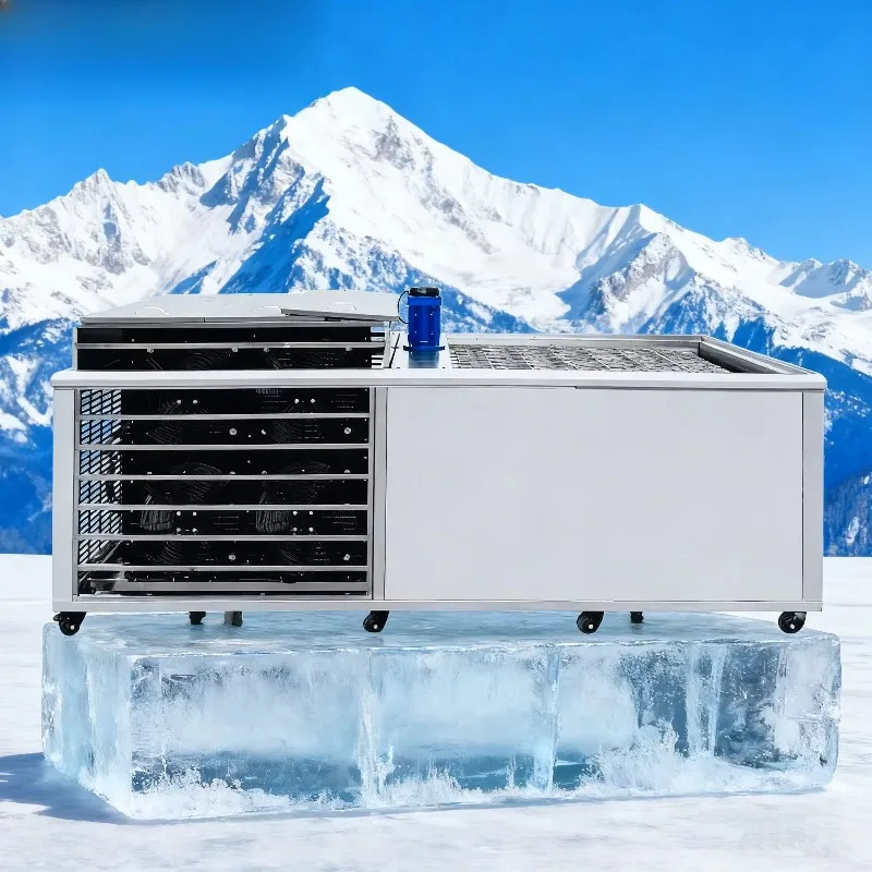 Custom Automatic Professional Ice Making Device Popsicle Production Machine Industrial Stick Ice Stopper Ice Brick Machine