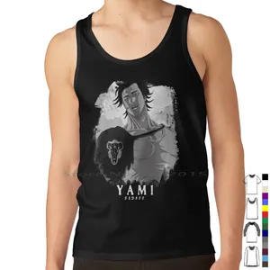 Capitão Yami Camiseta 100% Algodão Asta Anime Yami Yuno Trevo Manga Julius Magic Sukehiro Grimoire Black Bulls Charmy Japonês 12 principais vendas capitão yami - №6