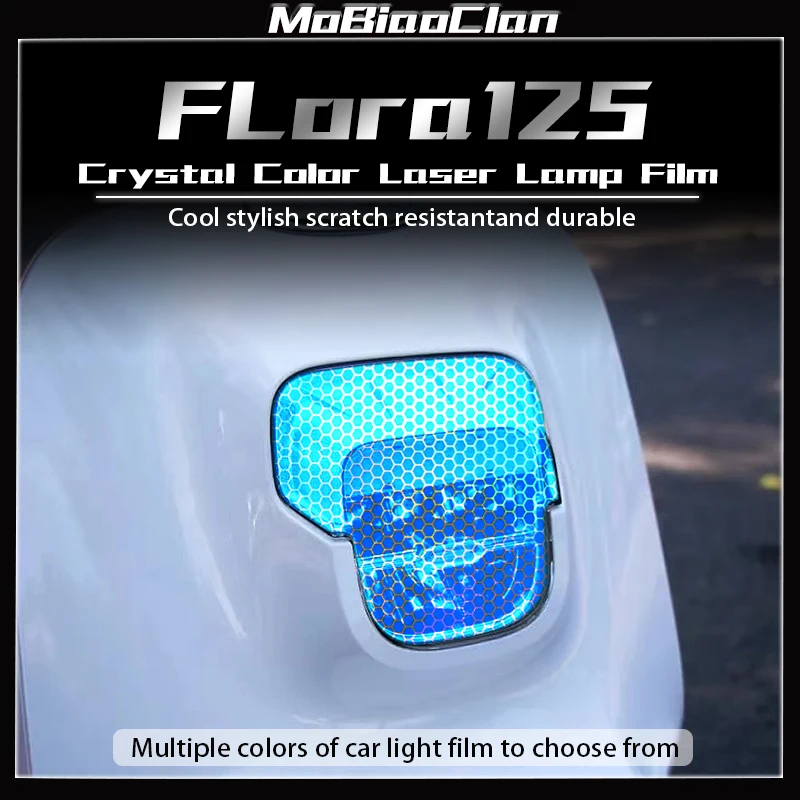 

For ARIIC FLora125 FLORA 125 flora125 2024 Motorcycle Headlights And Taillights With Honeycomb Laser Protective Sticker ﻿