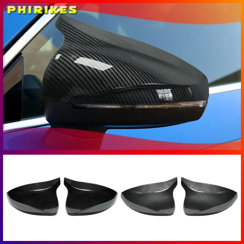

Carbon Fiber Look Bright Black Side Mirror Covers Cap for Audi A3 S3 8V RS3 2014-2019 Replacement Hight Quality