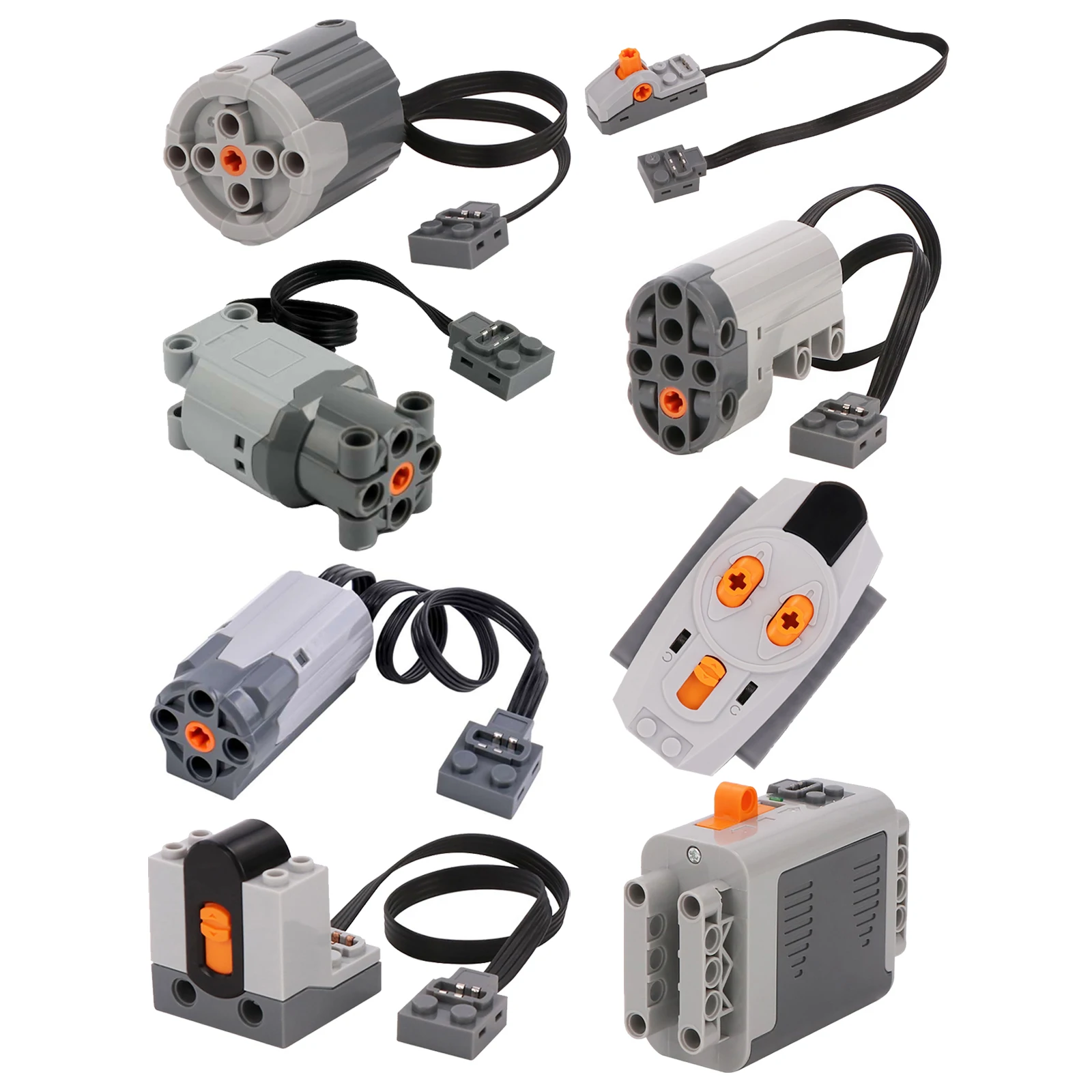 

Electronic Building Blocks MOC Accessories Set with Power Functions for DIY Car Models