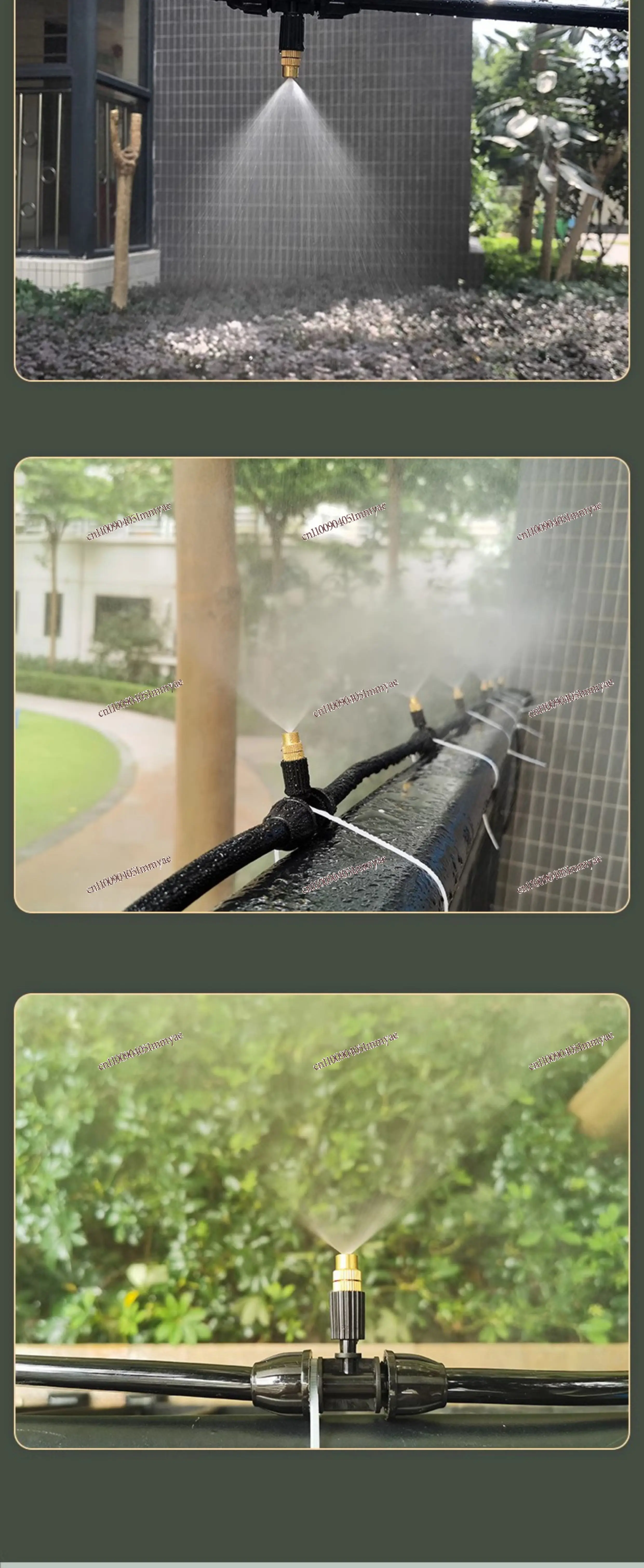 Spray Set Agricultural Mechanical Dispenser Electric Sprayer Copper Nozzle Adjustable Atomizing Low Pressure Nozzle Spray Gun