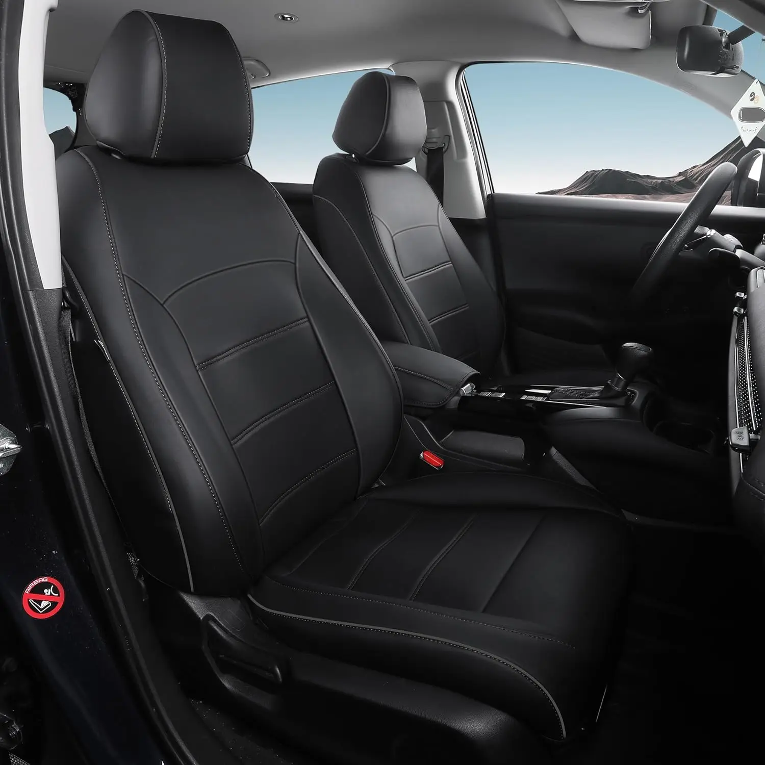 

For HRV Seat Covers for Honda HRV EX,EX-L 2016 2017 2018 & LX 2016-2020 2021 2022, Leather Car Seat Cover Full Set Waterproof