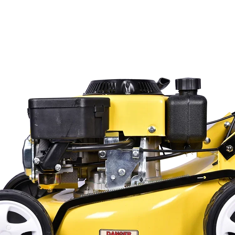 Der Schneiden von Bäumen und Blumen reiten Rasenmäher