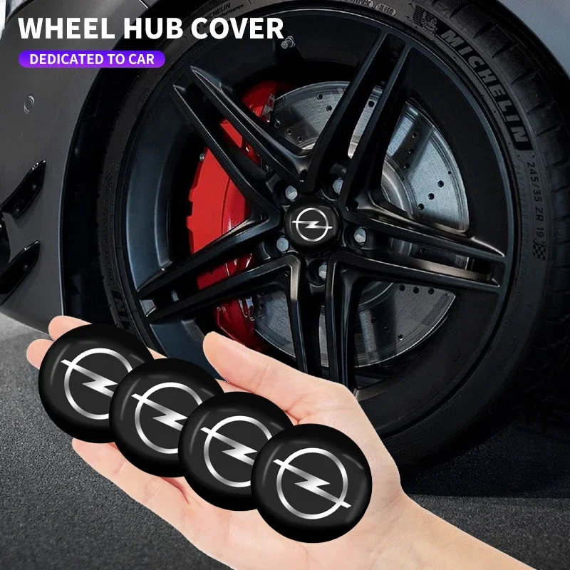 Autocollant de Logo de capuchon de moyeu central de roue de voiture, 4 pièces, pour Opel Astra H G J Insignia Mokka Zafira Corsa Vectra C D Antara Combo