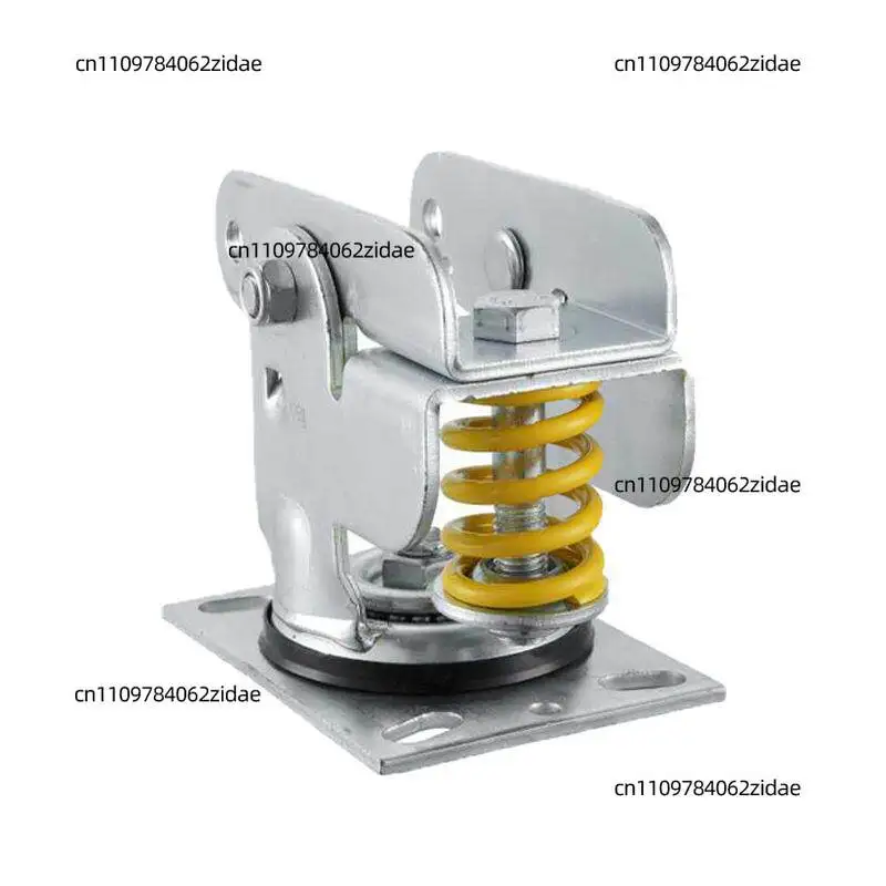For Heavy Duty Spring Shock Absorbing Caster,4/5/6/8 Inch Iron Core Rubber Wheel,Industrial Wear Resistant Silent Castor