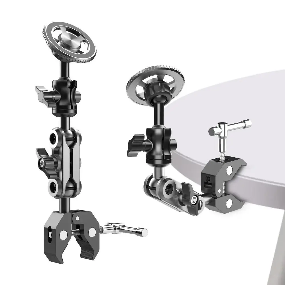 

Aluminum Alloy Magnetic Phone Holder Adjustable Jaw 360° Adjustable Magsafe Phone Bracket Sturdy Clamp Phone Stand Golf Cart