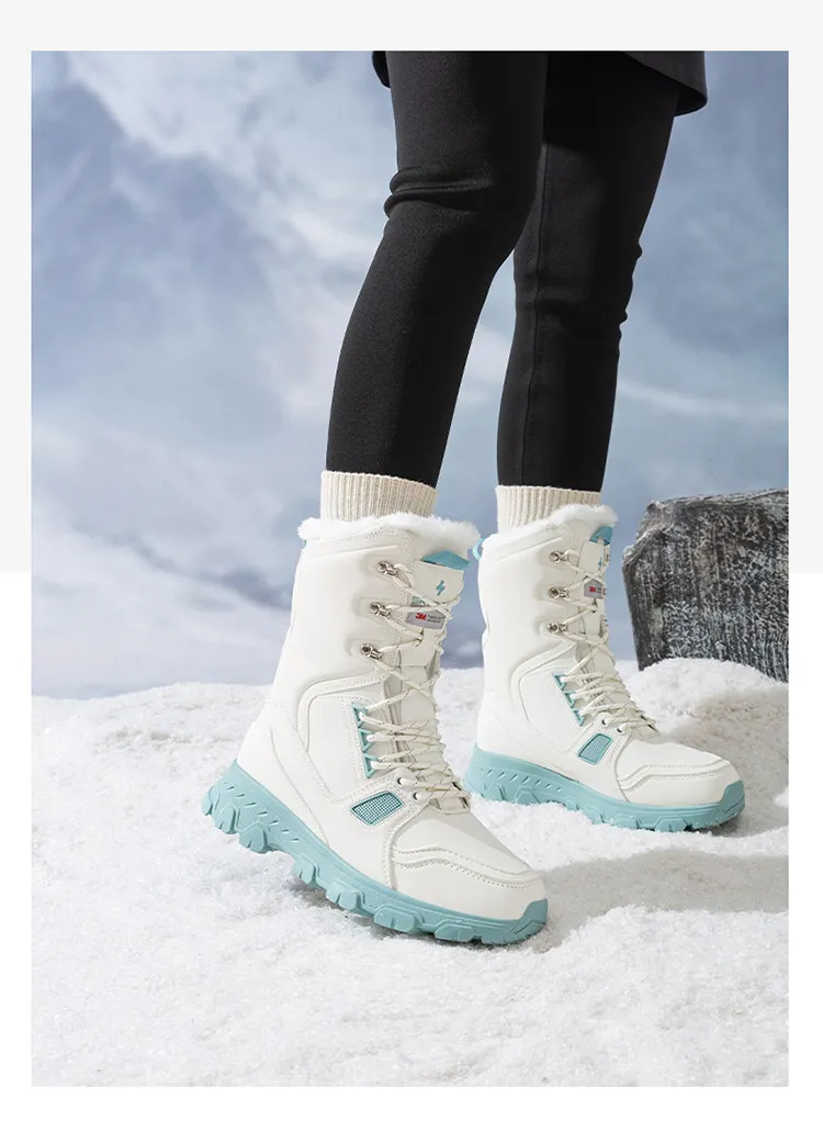 Skypilot Outdoor-Schneeschuhe für Herren, wasserdichte Damenstiefel, Trekking-Sneaker, Wanderschuhe, Winter-Sneaker, hochgeschnittene warme Skistiefel. – Detail 40