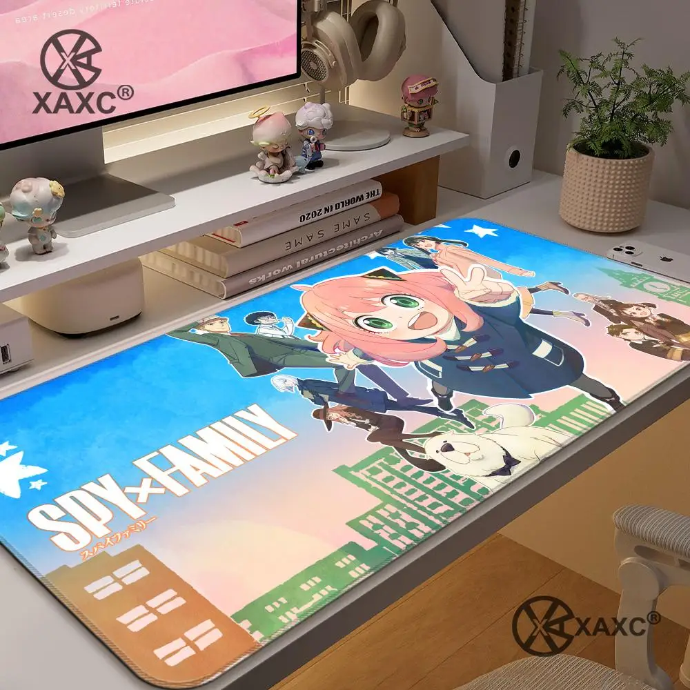 

Anime Spy X Family XAXC Mouse Pad large keyboard mouse desk pad non-slip rubber gaming mouse pad laptop mouse carpet