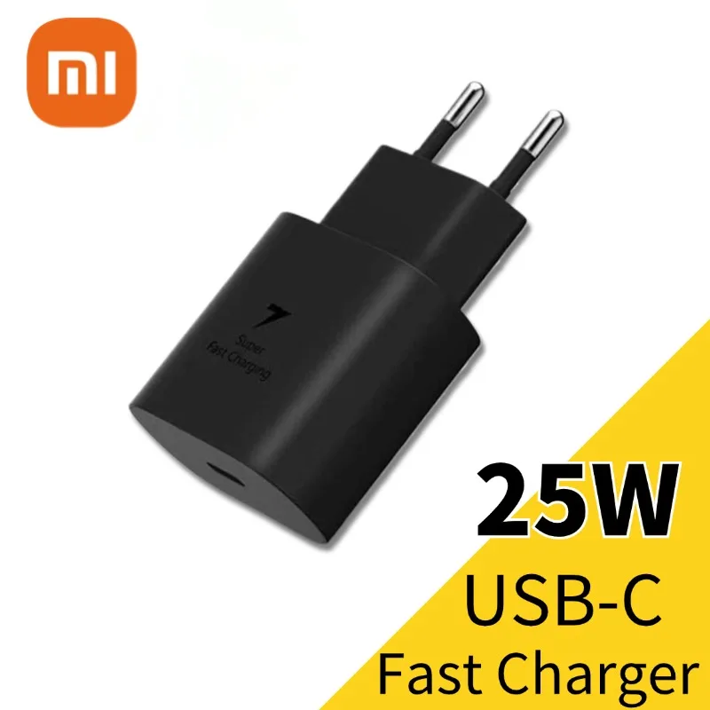 Original Xiaomi 25W Charger Fast Charge QC 3.0 EU Adapter For Redmi 12 10C 13R 12R Note 8 Pro 9 9T Poco M3 C40 Usb Type C Cable