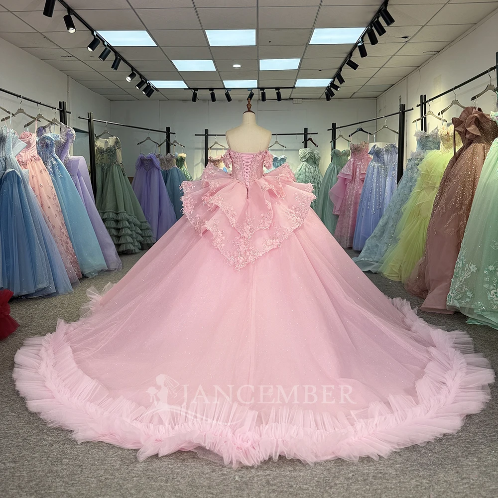Vestidos De quinceañera personalizados, apliques De encaje cristalino, vestido De fiesta De cumpleaños, Vestidos De 15 Anos, Vestidos largos De graduación, vestido quinceañeras