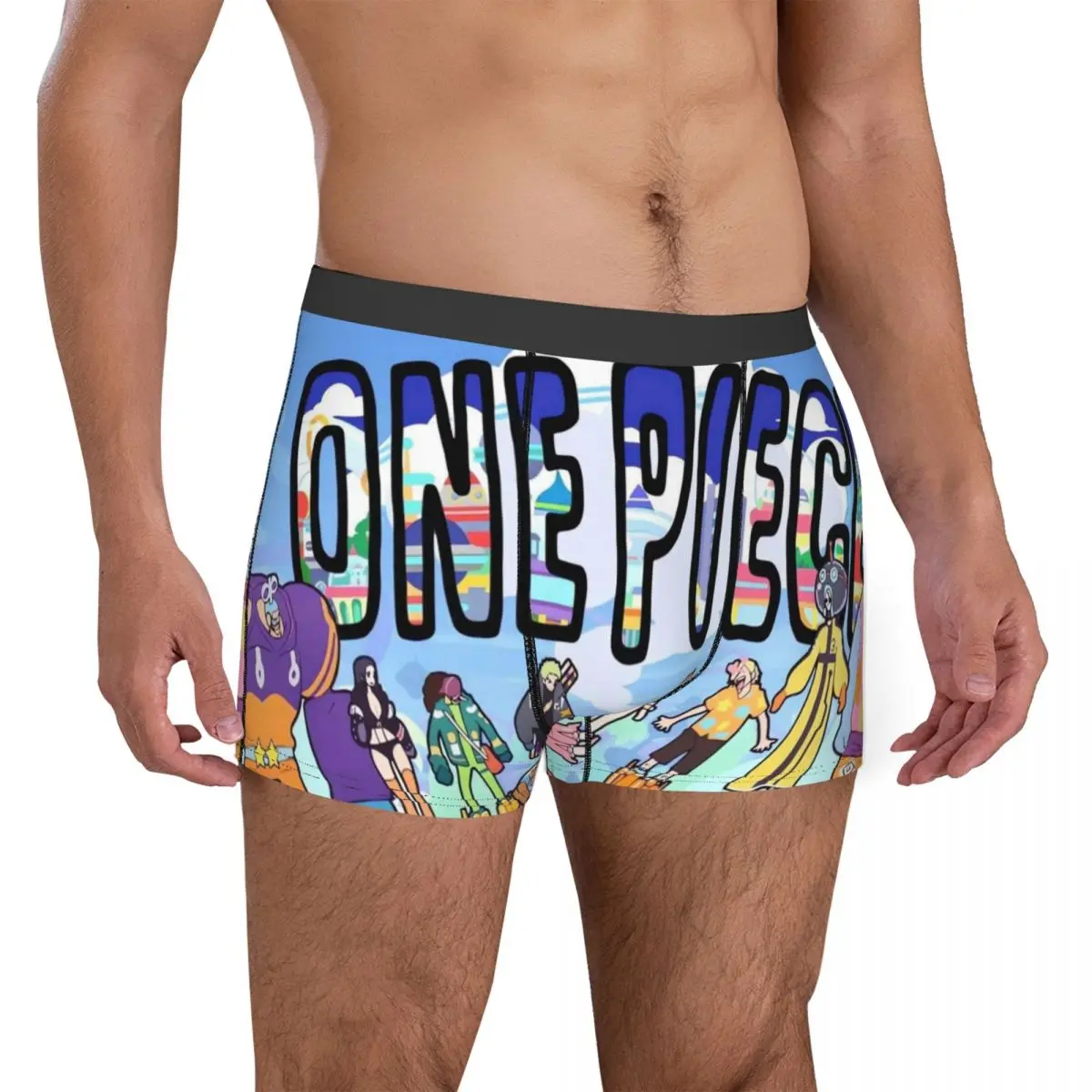 Luffy Zoro Tony Chopper Anime Boxers Novelty Gift For Men Funny Underwear one piece Boxer Shorts