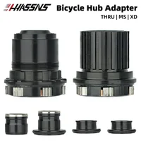 HASSNS PRO7 Adaptador de bujes de bicicleta HG/XD/MS Unidad de cuerpo de buje de bicicleta QR/THRU Endcap para 135X10 142X12 Accesorios de bicicleta