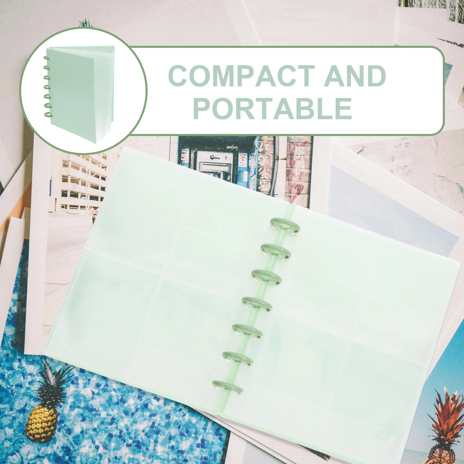 Photocard Album Binder Compact 3 Inch Kpop Photocard Portable Photo Storage Book Card Holder Photo Storage Book