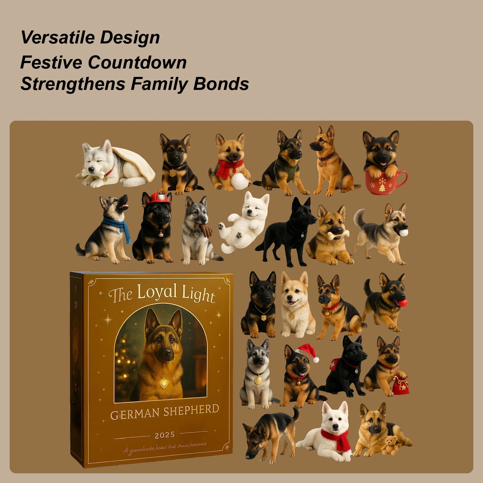 

24 шт., Рождественский календарь обратного отсчета для собак, 2D акриловый кулон, 24 дня, Рождественский декор обратного отсчета для детей, девочек и мальчиков, щенков, любовника