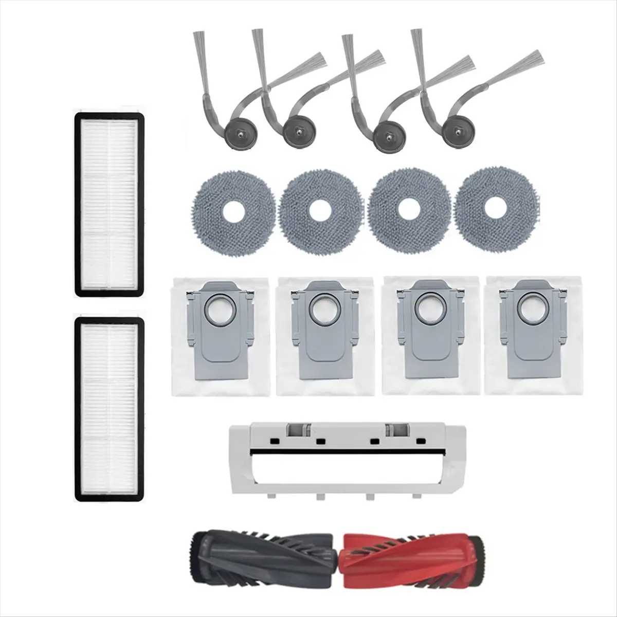 Special Offer-Vacuum Cleaner Accessories for Qrevo C/Qrevo 5AE/Qrevo EdgeC Roller Brush Dust Bag Side Brush Mop Cloth Filter