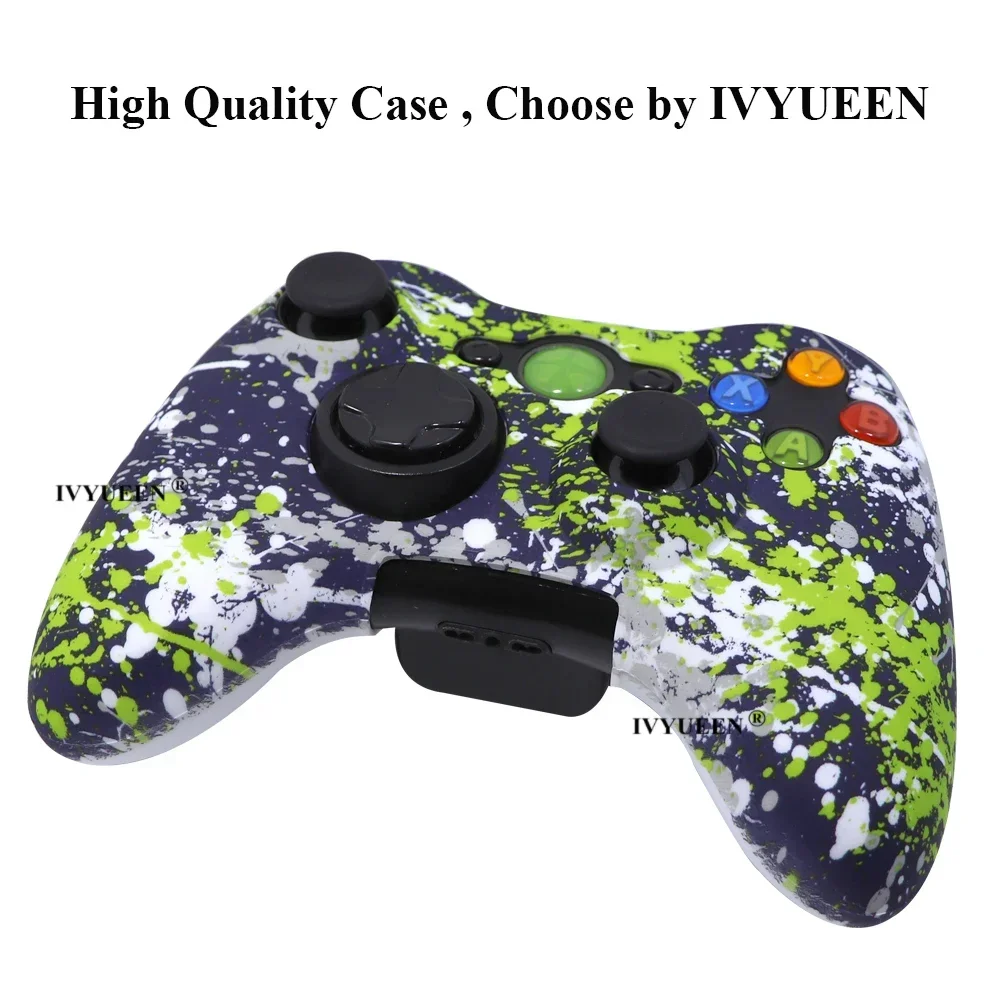 IVYUEEN 마이크로소프트 XBox 360 XBox360 컨트롤러용 실리콘 고무 케이스 보호 커버, 스킨 엄지 그립 캡, 게임 액세서리