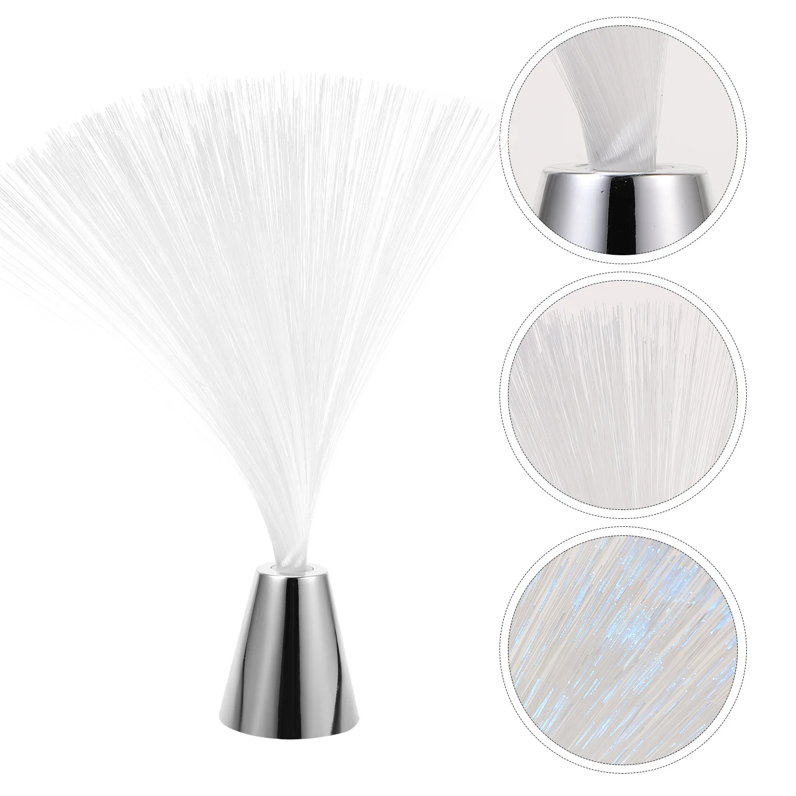 2 pçs colorido led lâmpada de fibra óptica operado luz decorativa de poupança de energia para o quarto festa casamento uso do feriado