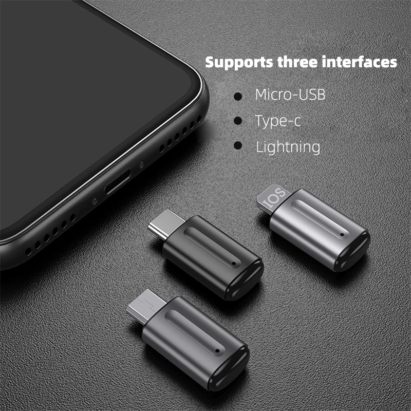 Adapter zdalnego sterowania DISOUR IR bezprzewodowy nadajnik przenośny na podczerwień aplikacja sterowanie głosem do telefonu komórkowego Micro typu C wtyczka