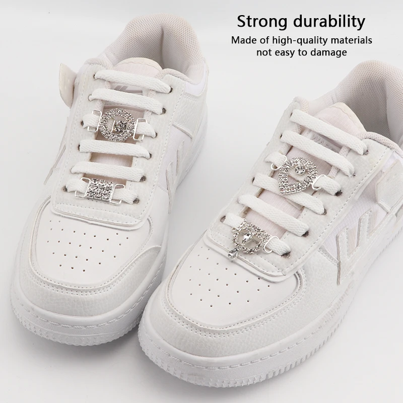 Luxury Rhinestone AF1 Shoes Accesories Shoe Charms DIY Colorful Sports Shoe Decoration Fashion Metal Diamond Shoelaces Buckles