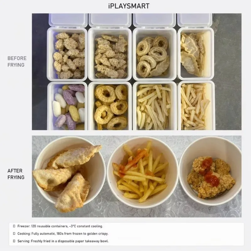 Hot food French fries vending machine with remote monitoring function, wholesale price automatic French fries vending machine