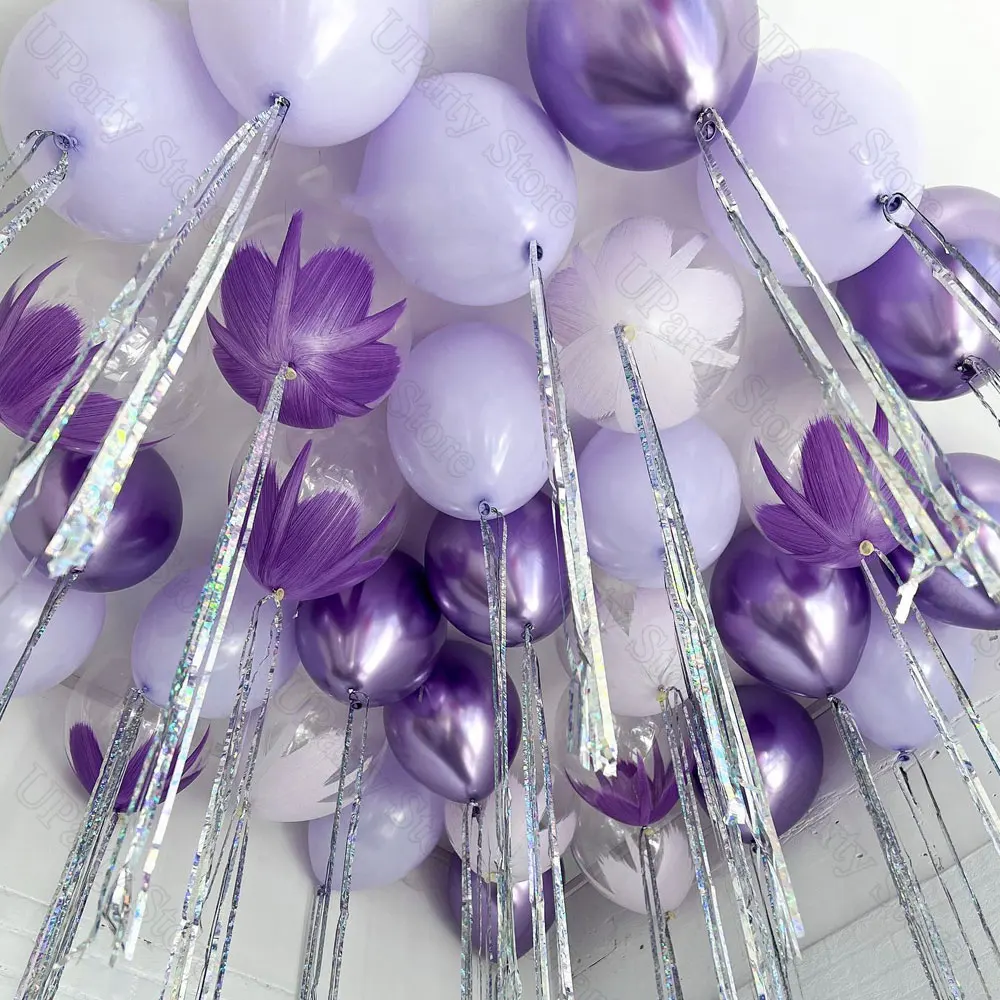 30/60 قطعة بالونات الأرجواني 10 بوصة لوتس الباستيل المعادن الأرجواني بالونات اللاتكس لعيد ميلاد الزفاف استحمام الطفل الطرف الديكور صالح #4